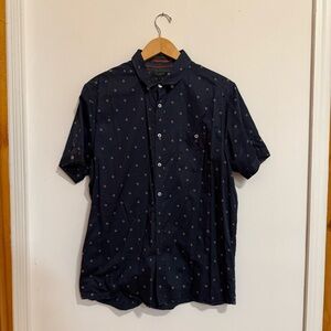 Ted Baker Patterned Short Sleeve Button-up Shirt